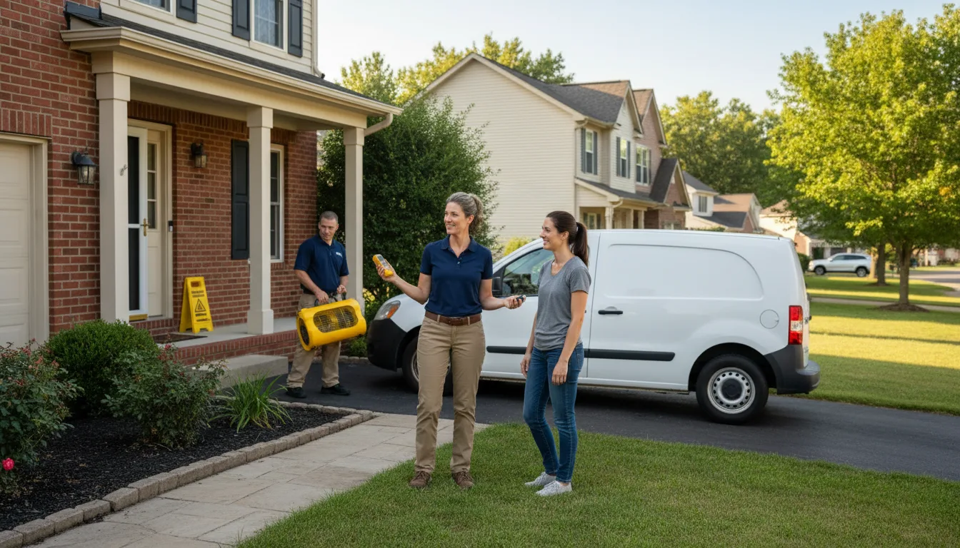 Water restoration image for Dehumidification And Cleanup Services in New Liberty, IA